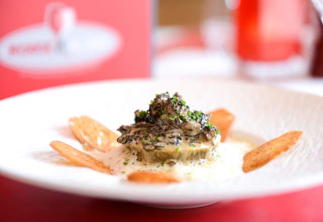 Plat du restaurant Rouge et Blanc, dans les Vignes, Saône et Loire